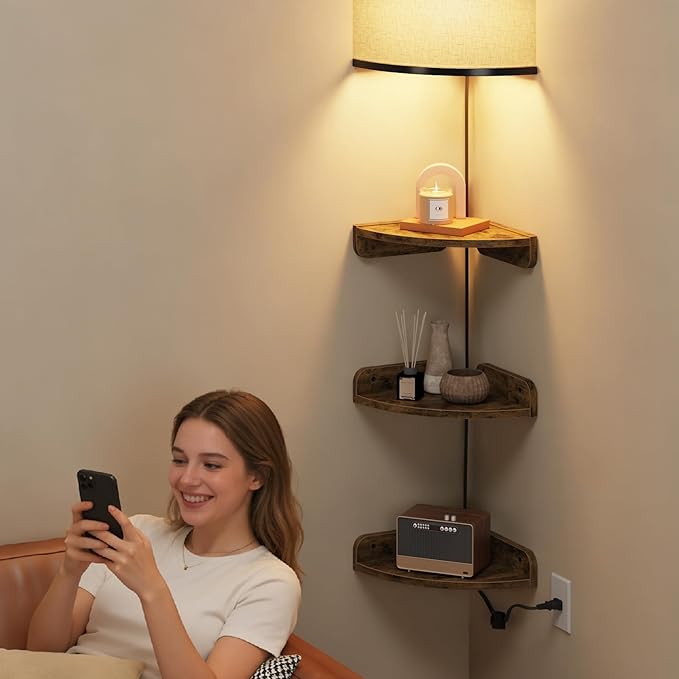 YAOHUOO Corner Shelf Wall Mounted