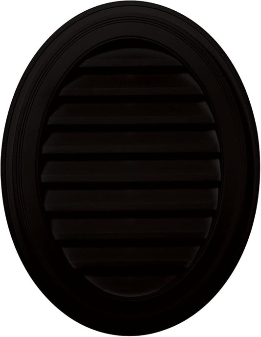 Builders Edge 120042127002 21" x 27" Oval Vent 002, Black
