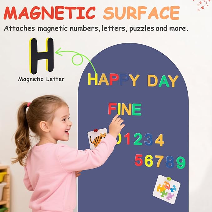 Arch Magnetic Wall Decal 39.3x17.5 Inch Magnetic Chalk Board Sticker Magnet