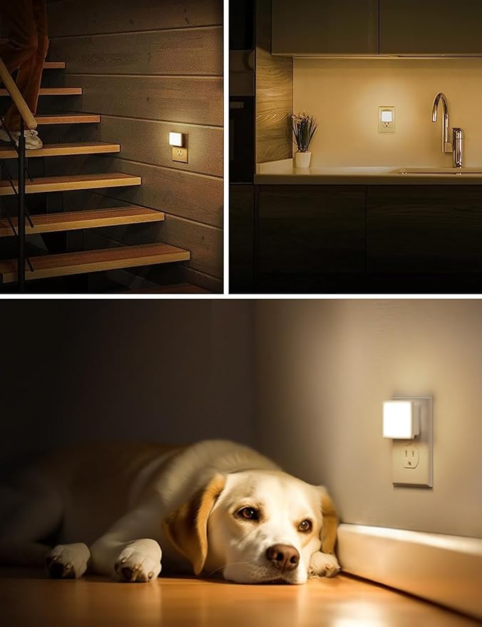 L LOHAS LED Night Lights Plug into Wall 2-Pack, 0.3W Plug in Night Light