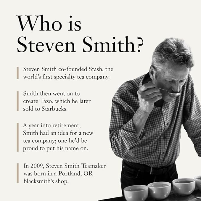 Steven Smith Teamaker Peppermint Leaves No. 45, Herbal Tea, Caffeine-Free, Sugar-Free, Sustainably Grown, Tea Bags, 15 Sachets, 0.78oz each