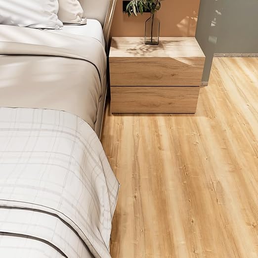 Wood Grain Peel and Stick Floor Tiles – 11.8” Width, Full Roll Length of 394" –