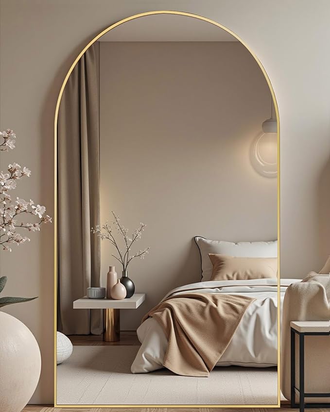 DMWOODFL Large Arched Full Length Mirror