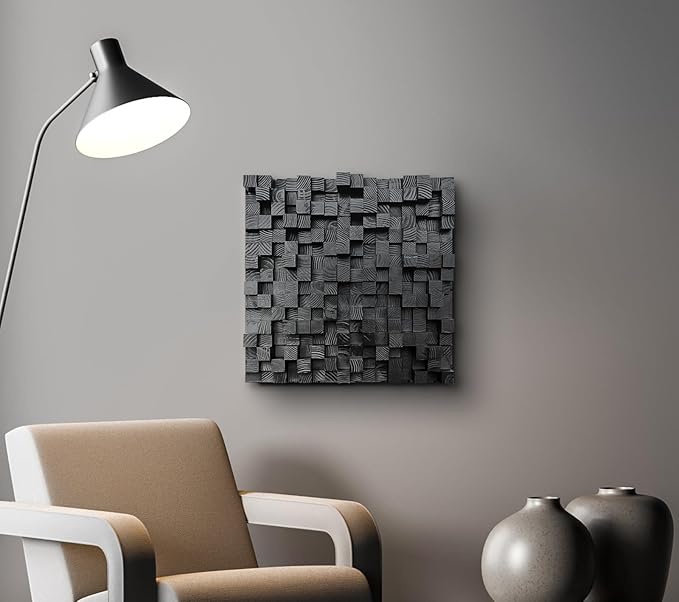 Lukelli 3D Wall Art, Sound diffusing panel, Studio Sound diffuser, Modern Wall
