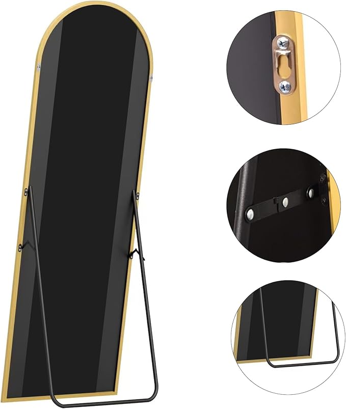 Floor Mirror, Arched Mirror Full Length, Freestanding Mirrors, Arch Floor