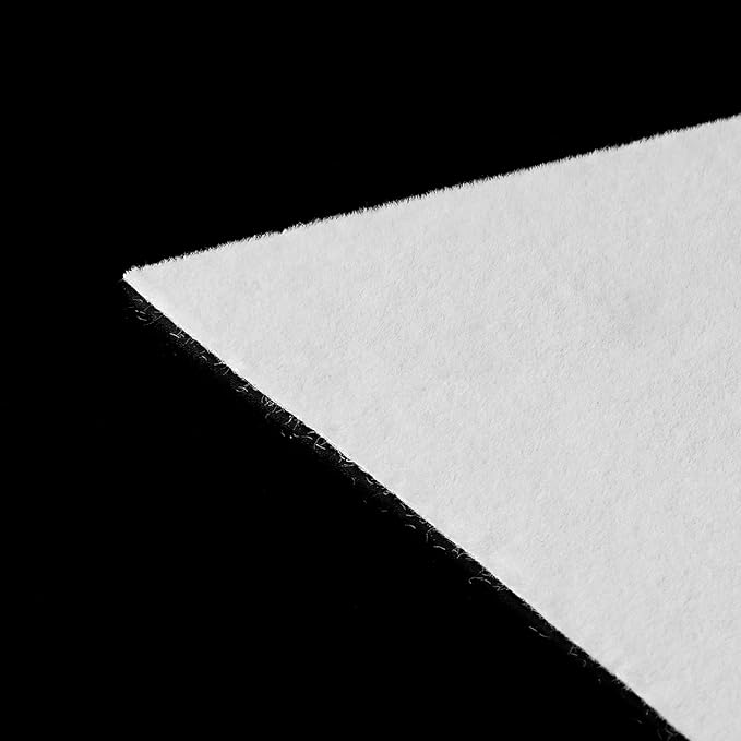 FunStick White Velvet Fabric Wallpaper Self Adhesive Soft Felt Drawer Liners