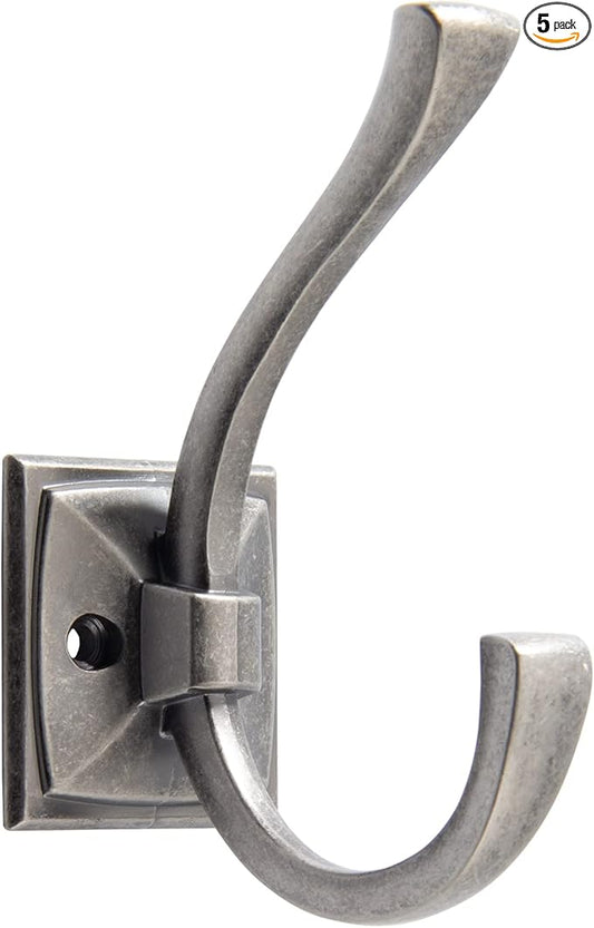 TUNNY 5 Pack Antique Design Wall Hanging Coat Hook