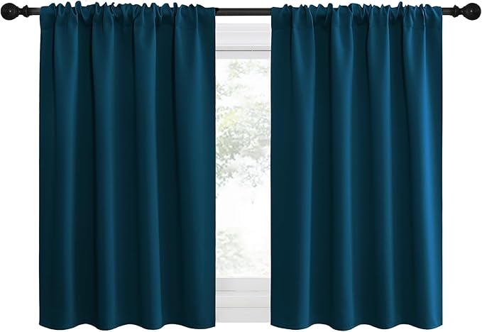 NICETOWN 2 Panels Blackout Curtains, Rod Pocket Thermal Insulated Drapes