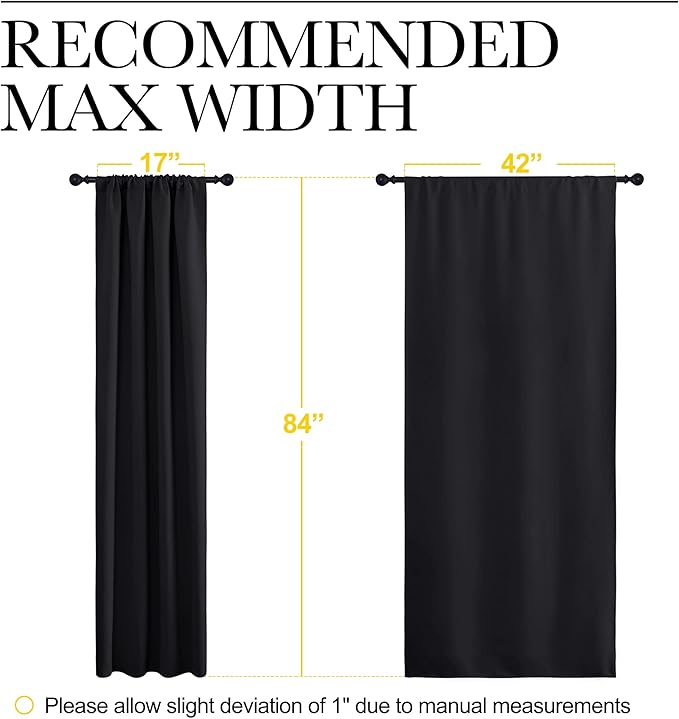 NICETOWN Living Room Blackout Shades