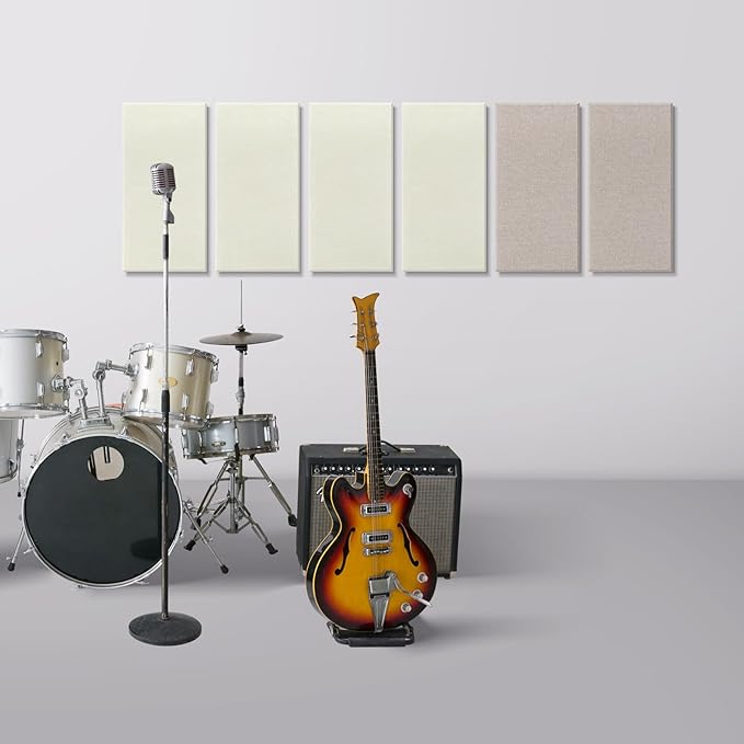 UMIACOUSTICS 4 PCS Acoustic Wall Panels, 2“ Thick 23.6" x 11.8" Fiberglass