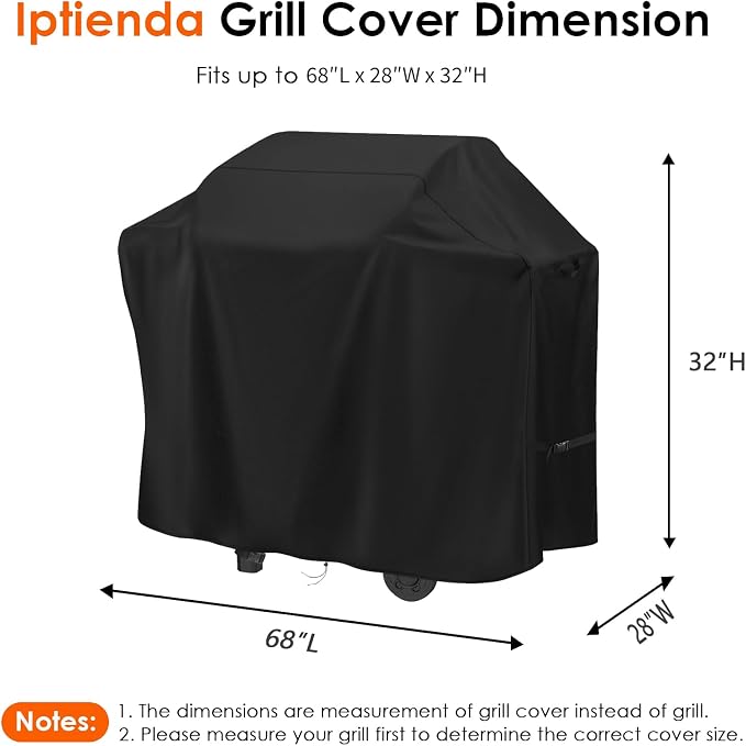 Grill Cover for Blackstone 36" Griddle Cooking Station, 68inch Outdoor Grill Cover for Nexgrill BBQ Grill, Waterproof Cover for Camp Chef Outdoor Cooking Kitchen-68 L x 28" W x 32" H