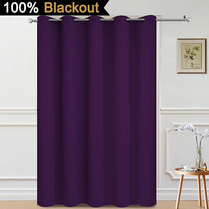 Yakamok 100% Blackout Lined Panels, Thermal Insulated Blackout Curtains