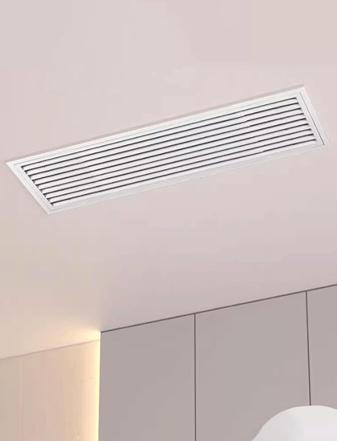 Resistant Aluminum Alloy Louvered Vent, Door Air Grille with Smooth Hinge, for Home/Commercia ï¼60x60cm/23.4x23.4inï¼(15x15cm/5.9x5.9in)