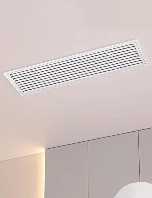 Resistant Aluminum Alloy Louvered Vent, Door Air Grille with Smooth Hinge, for Home/Commercia ï¼60x60cm/23.4x23.4inï¼(15x15cm/5.9x5.9in)