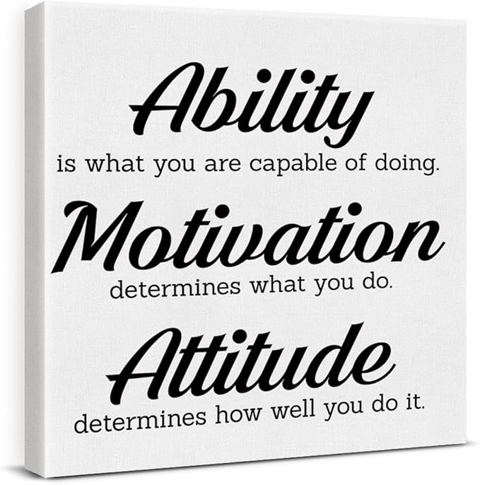 Inspirational Office Wall Decor, Motivational Plaques
