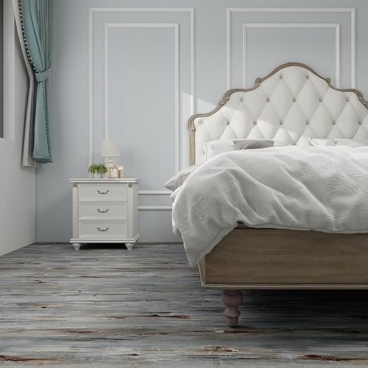 Wood Grain Peel and Stick Floor Tiles – 11.8” Width, Full Roll Length of 394" –