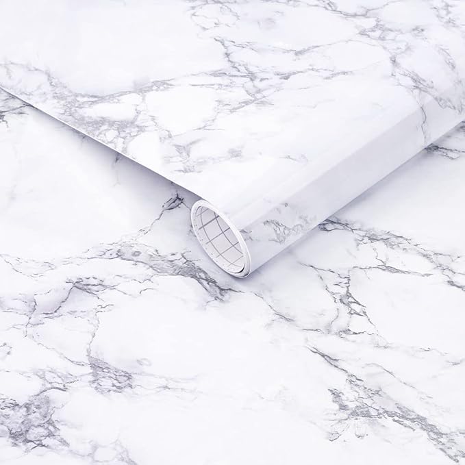 Arthome Marble Contact Paper, Peel and Stick Wallpaper 11.8x100 inch Self