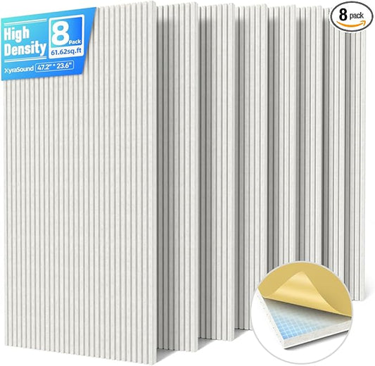 8 Pack Large Acoustic Panels Sound Absorbing