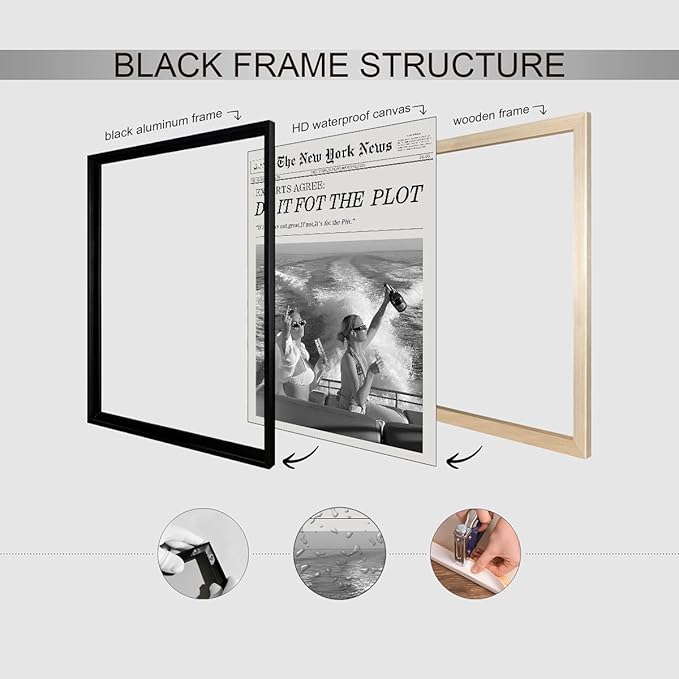 Black and White Fashion Hot Girl Poster Fun Do It