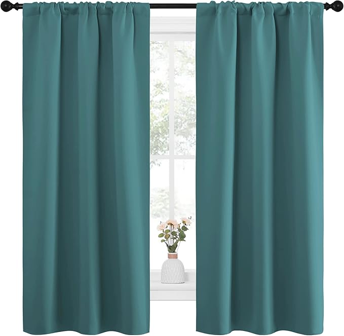 NICETOWN Bedroom Curtains, Three Pass Microfiber Noise Reducing Thermal