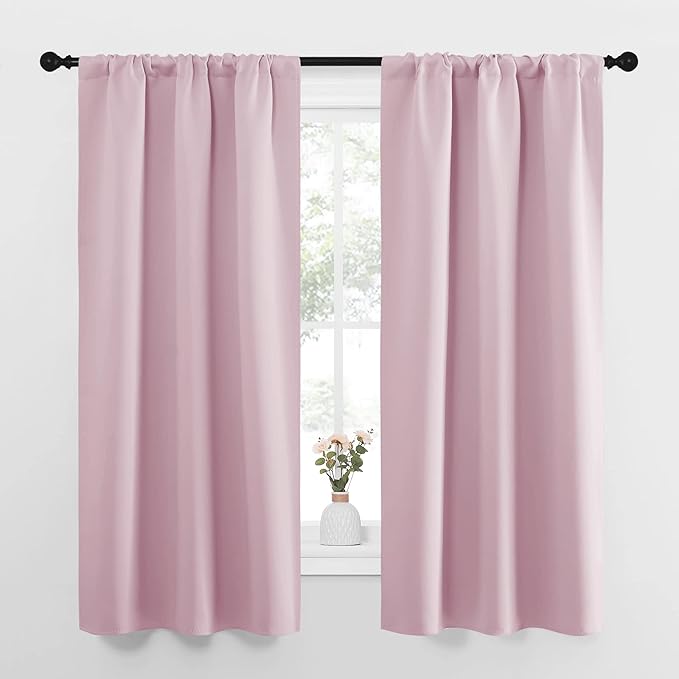 NICETOWN Bedroom Curtains, Room Darkening Draperies Window Curtain Panels