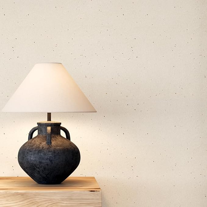 Natural White Wallpaper Grasscloth Textured Peel and Stick Wall