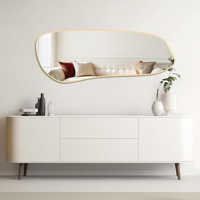 WallBeyond Irregular Wall Mirror, Asymmetrical Mirror Wall Mounted