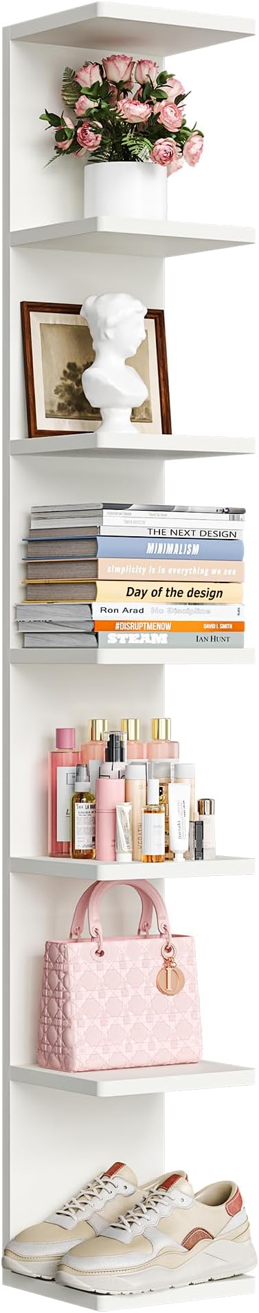 upsimples 7-Tier Floating Wall Shelf, Decorative Shelves