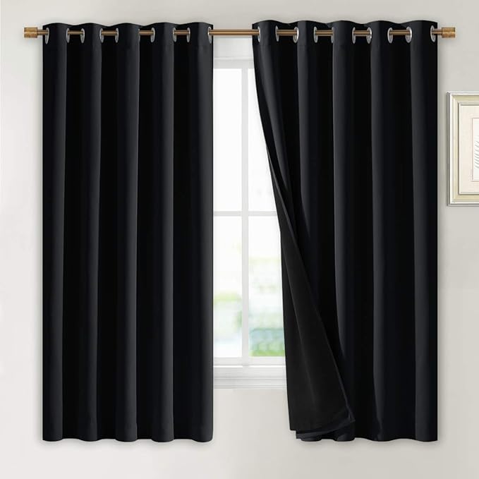NICETOWN Complete 100% Blackout Curtains, Thermal Insulated & Energy Efficiency
