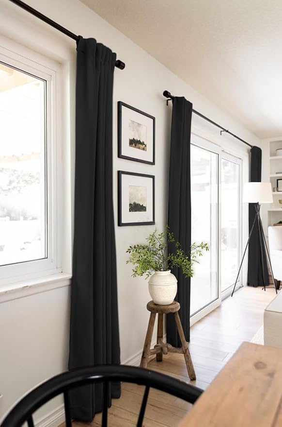 100% Blackout Shield Linen Blackout Curtains