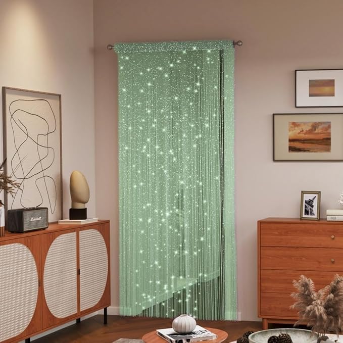 ave split Decorative Door String Curtain Wall Panel Fringe Window Room Divider