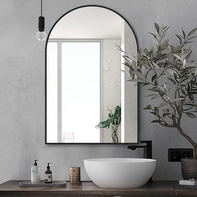 Arched Wall Mirror, Living Room, Hang Vertical or Horizontal