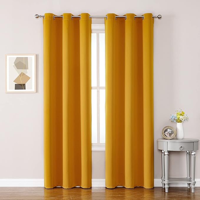 ChrisDowa Grommet Room Darkening Curtains