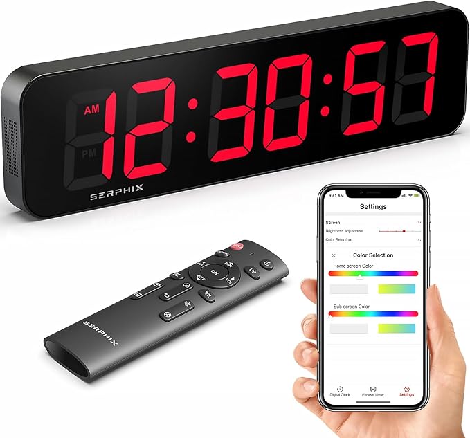 15.2" Large Digital Wall Clock