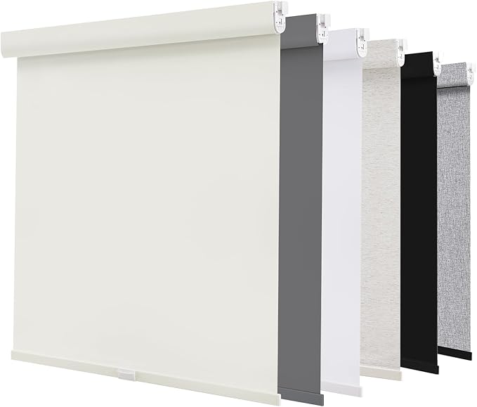AOSKY No Drill Cordless Blackout Roller Shades