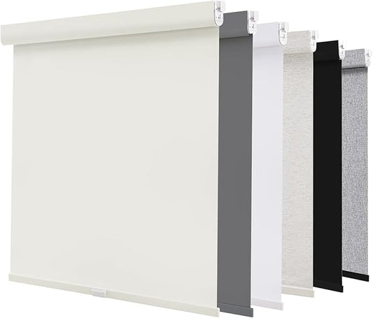 AOSKY No Drill Cordless Blackout Roller Shades