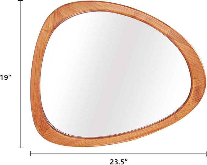 WallBeyond Asymmetrical Mirror, Irregular Wall Mirror