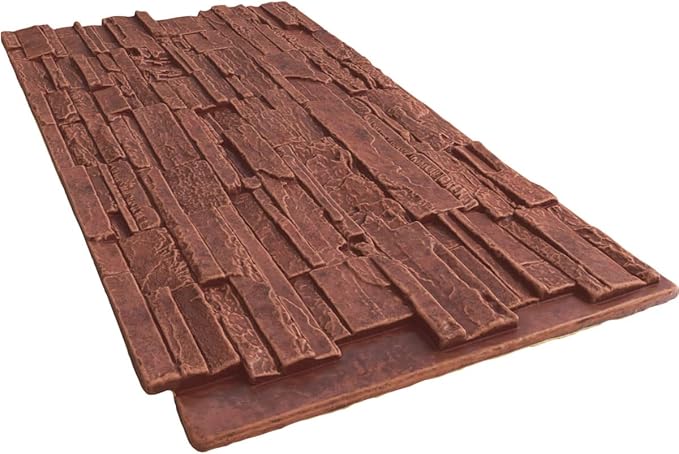 EverStone Cascade Faux Stone Panel, 48 5/8"W x 24 3/4"H x 1 1/4"D, Sun Valley