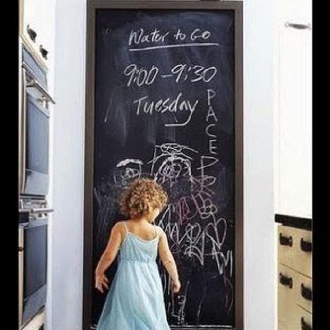 Chalkboard Contact Paper Wall Sticker 3 ft. x 6.6 ft. DIY Adhesive Blackboard