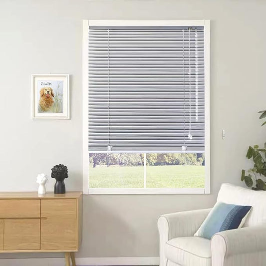 YIIBAII Mini Blinds Suitable for 47.5" W x 64" H Windows 1" Aluminum Horizontal