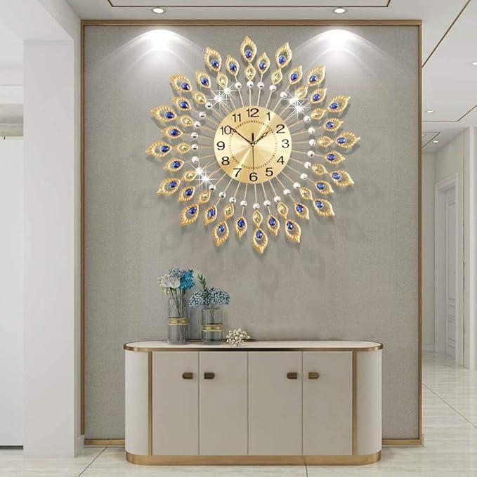 26.4 Inch Gold Large Wall Clock