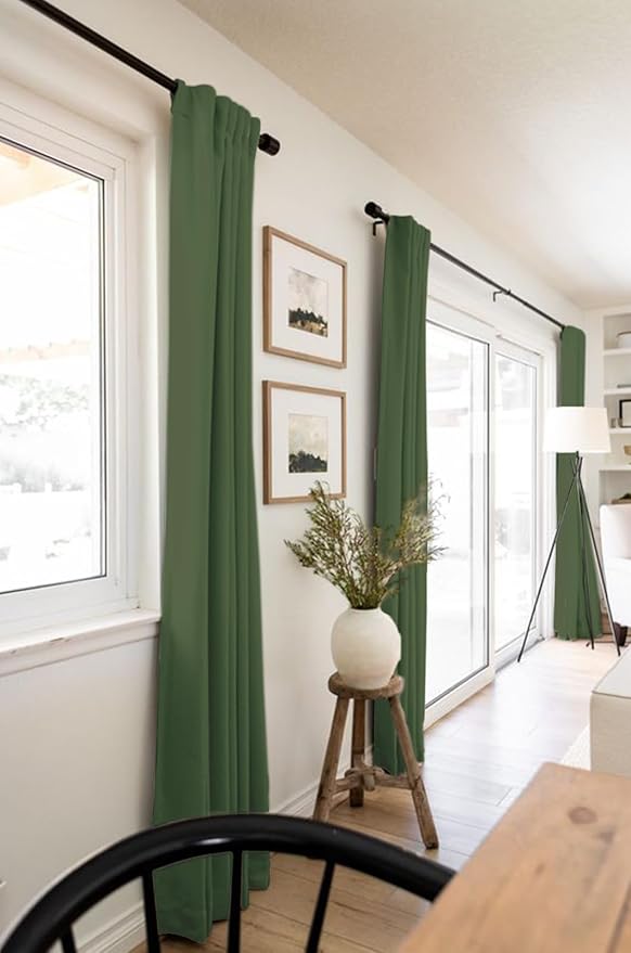 100% Blackout Shield Linen Blackout Curtains