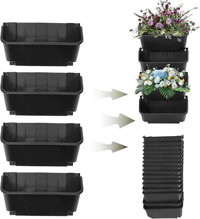 Vertical Garden Planter, 13 inch Wall Mounted Planter