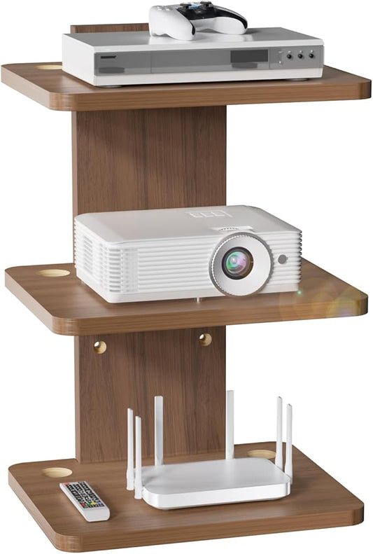 WALI Floating TV Shelf, 3 Tier Projector Shelf