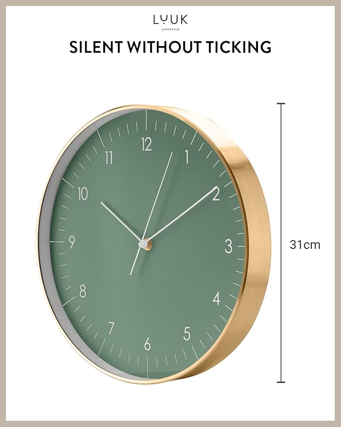 LUUK LIFESTYLE Silent wall Clock