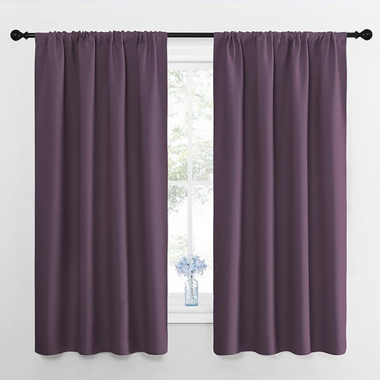 NICETOWN Blackout Curtains for Living Room, 2 Panels, 42 by 63, Darkening