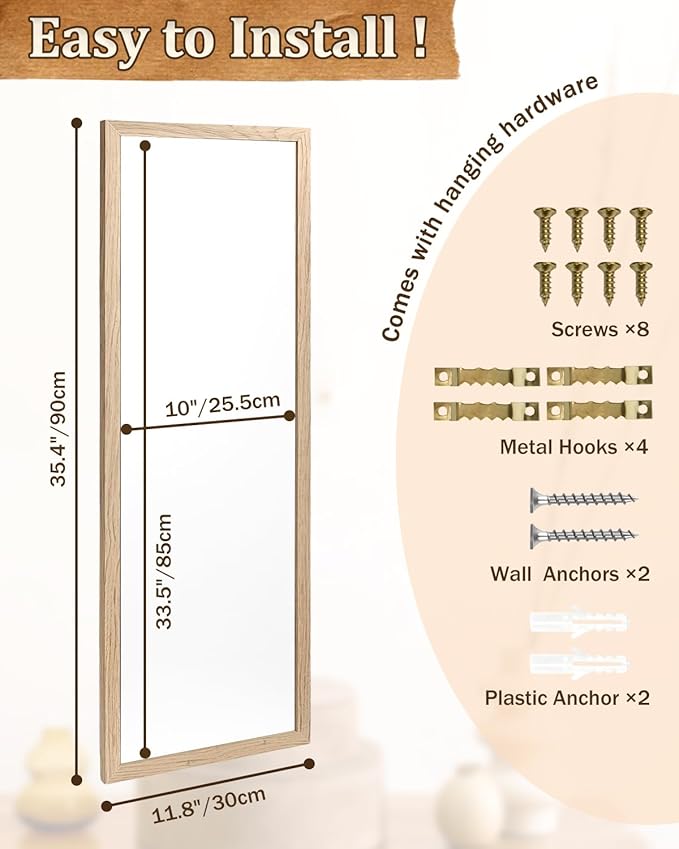 Dry Erase Board for Wall, Large Magnetic Whiteboard, for Office/School/Home