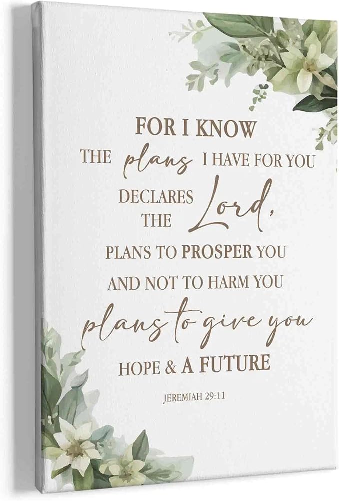 HIWX Christian Bible Verses Wall Decor,