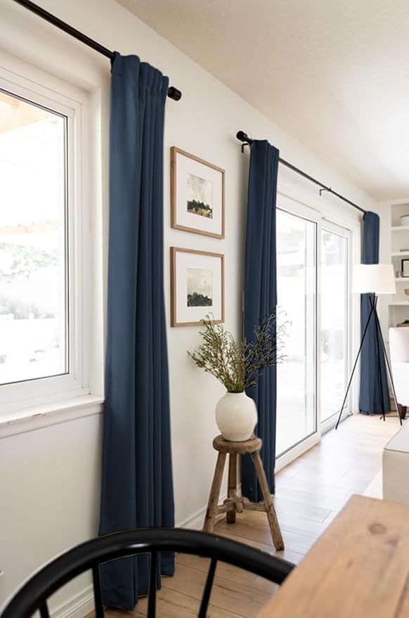 100% Blackout Shield Linen Blackout Curtains