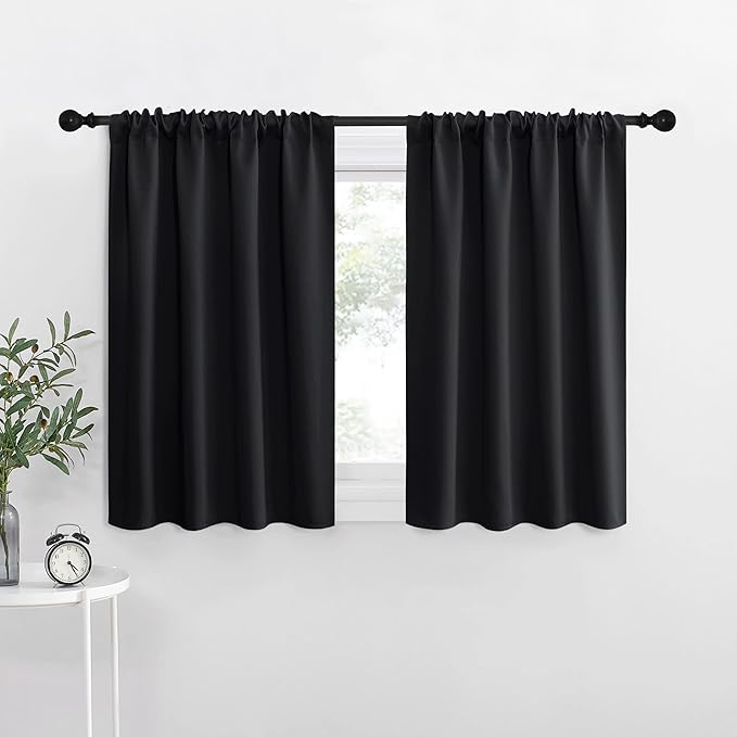 NICETOWN Halloween Kitchen Window Curtains Over Sink, Energy Smart Decoration